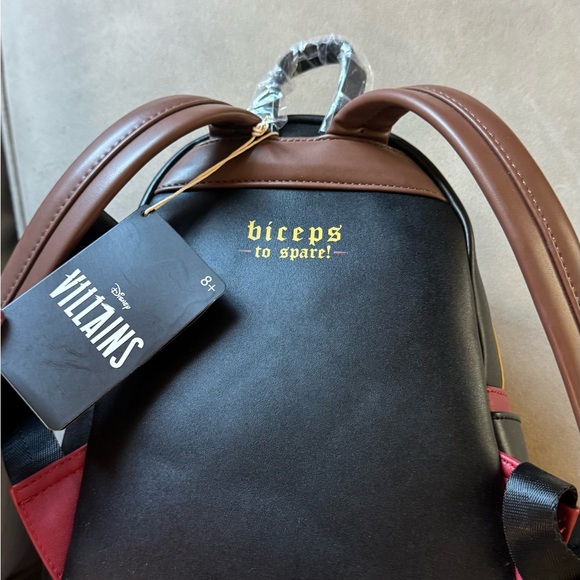 Disney Loungefly – Gaston “Layers Debossed Logo” Mini Backpack RARE new ! - Picture 6 of 13